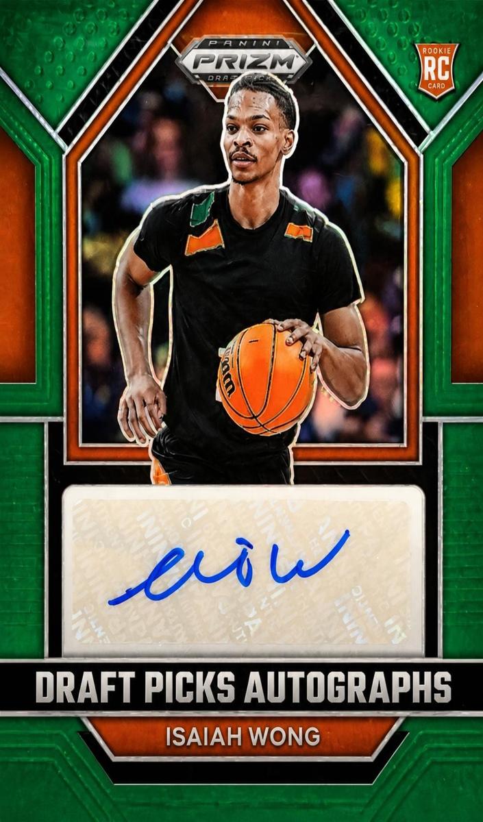 2023 Panini Prizm Draft Picks Isaiah Wong #DPA-IWG card