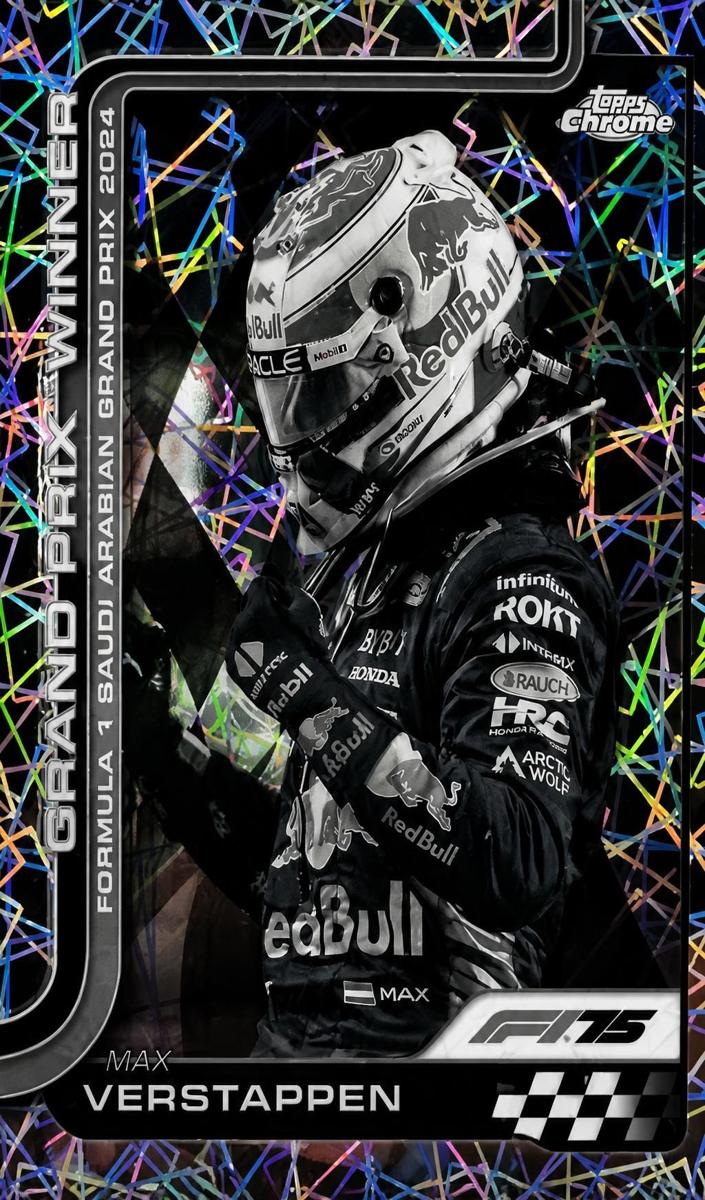 2025 Max Verstappen [Black and White Lazer Refractor] #94