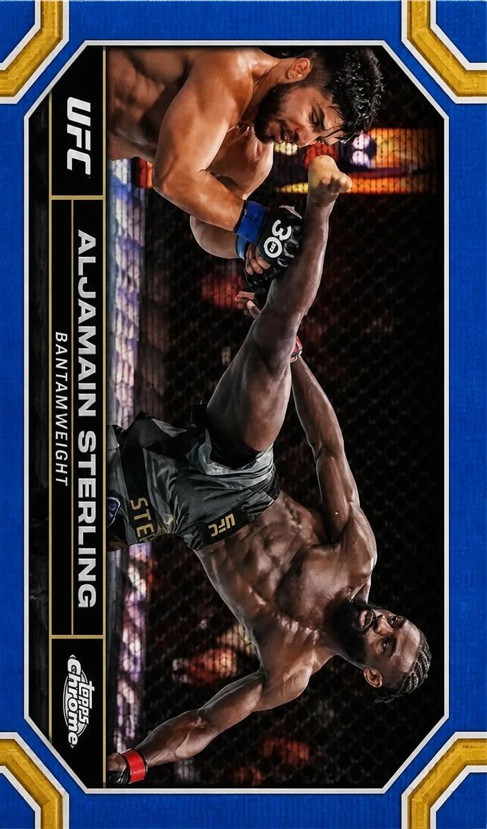 2024 Aljamain Sterling [Blue Wave Refractor] #12