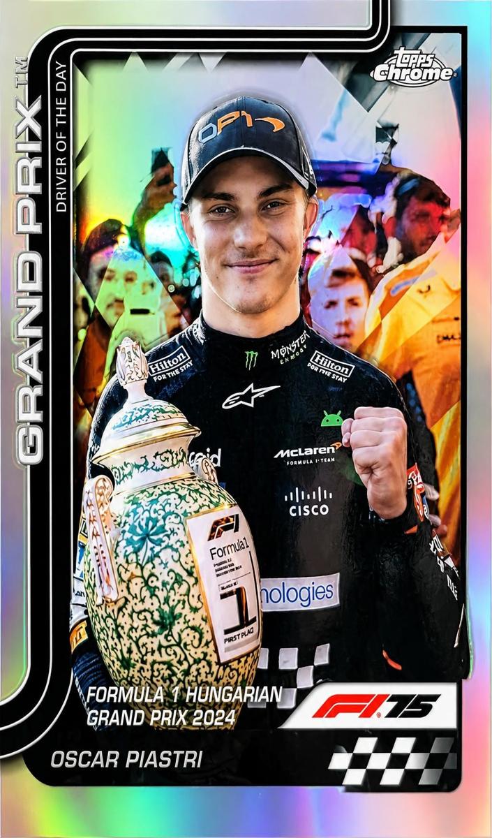 2025 Topps Chrome F1 Oscar Piastri [Refractor] #134 card