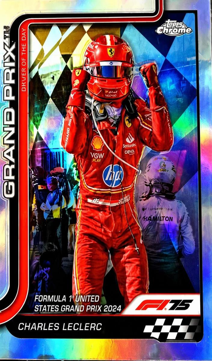 2025 Topps Chrome F1 Charles Leclerc [Refractor] #140 card