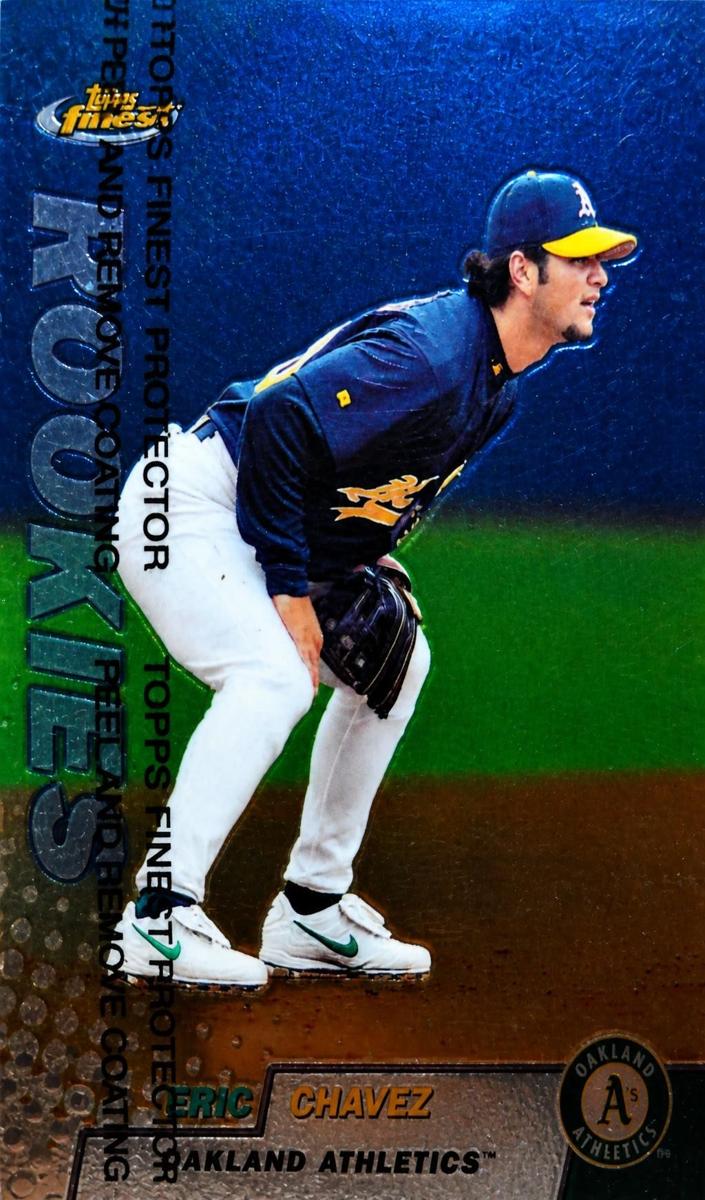 1999 Topps Finest Eric Chavez #283 card