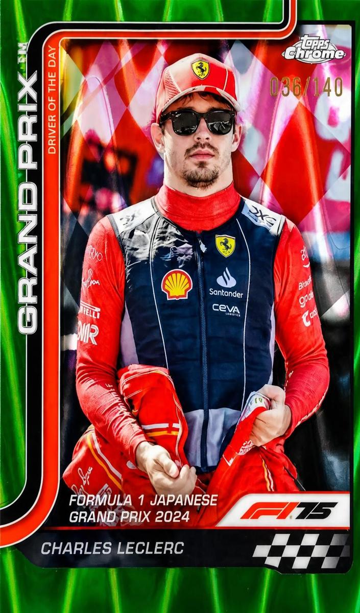 2025 Charles Leclerc [Forest Green RayWave Refractor] #125