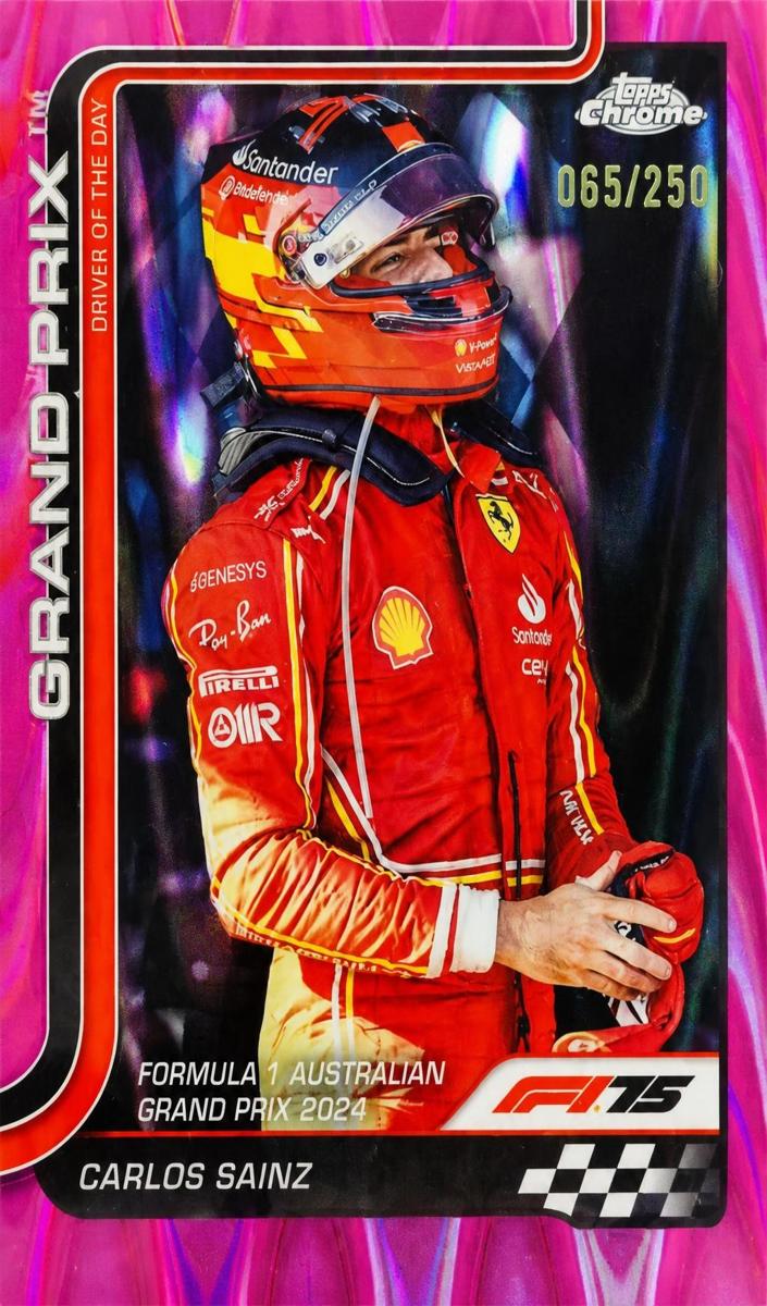 2025 Carlos Sainz [Pink RayWave Refractor] #124