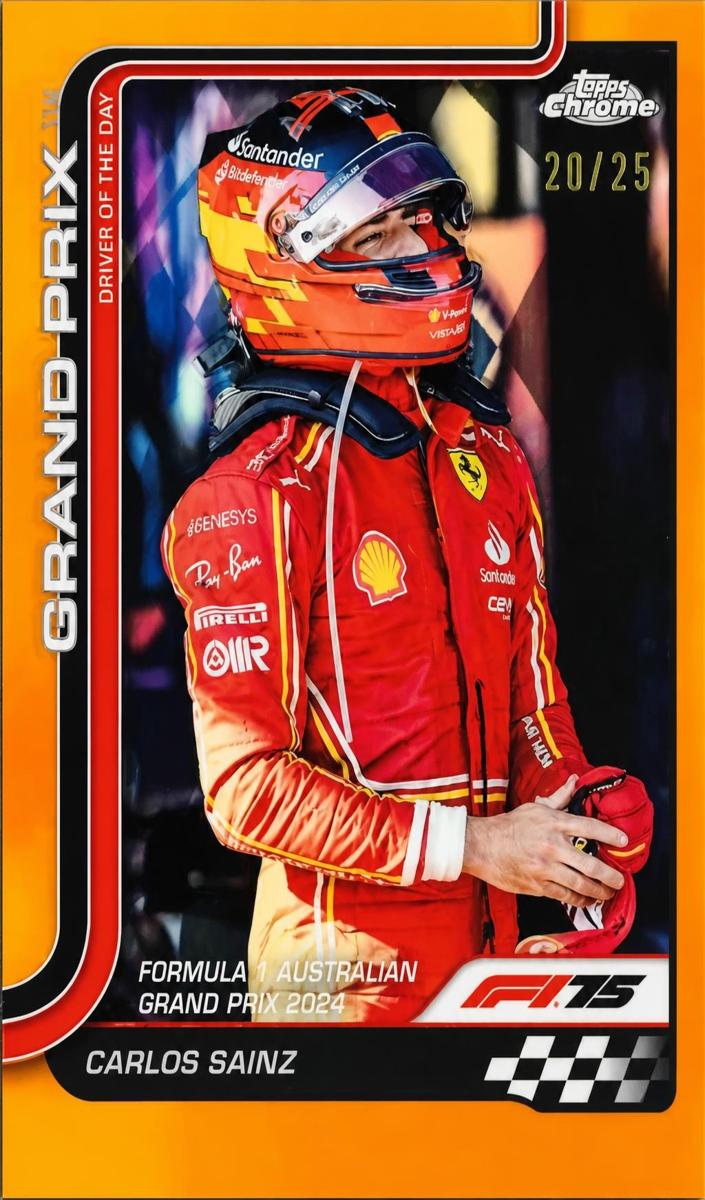 2025 Carlos Sainz [Orange Refractor] #124