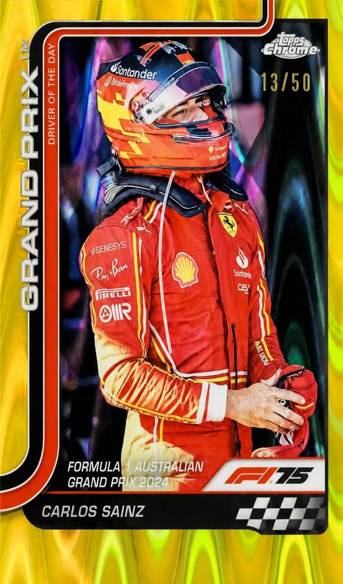 2025 Carlos Sainz [Gold RayWave Refractor] #124