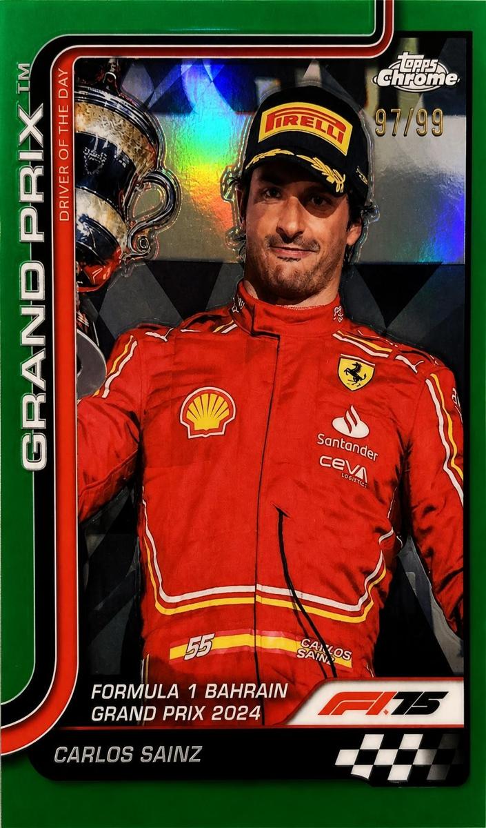 2025 Carlos Sainz [Green Refractor] #122