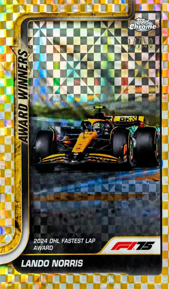 2025 Lando Norris [Gold Checker Flag Refractor] #147