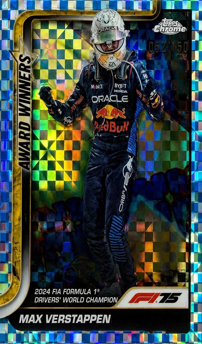 2025 Max Verstappen [Blue Checker Flag Refractor] #148