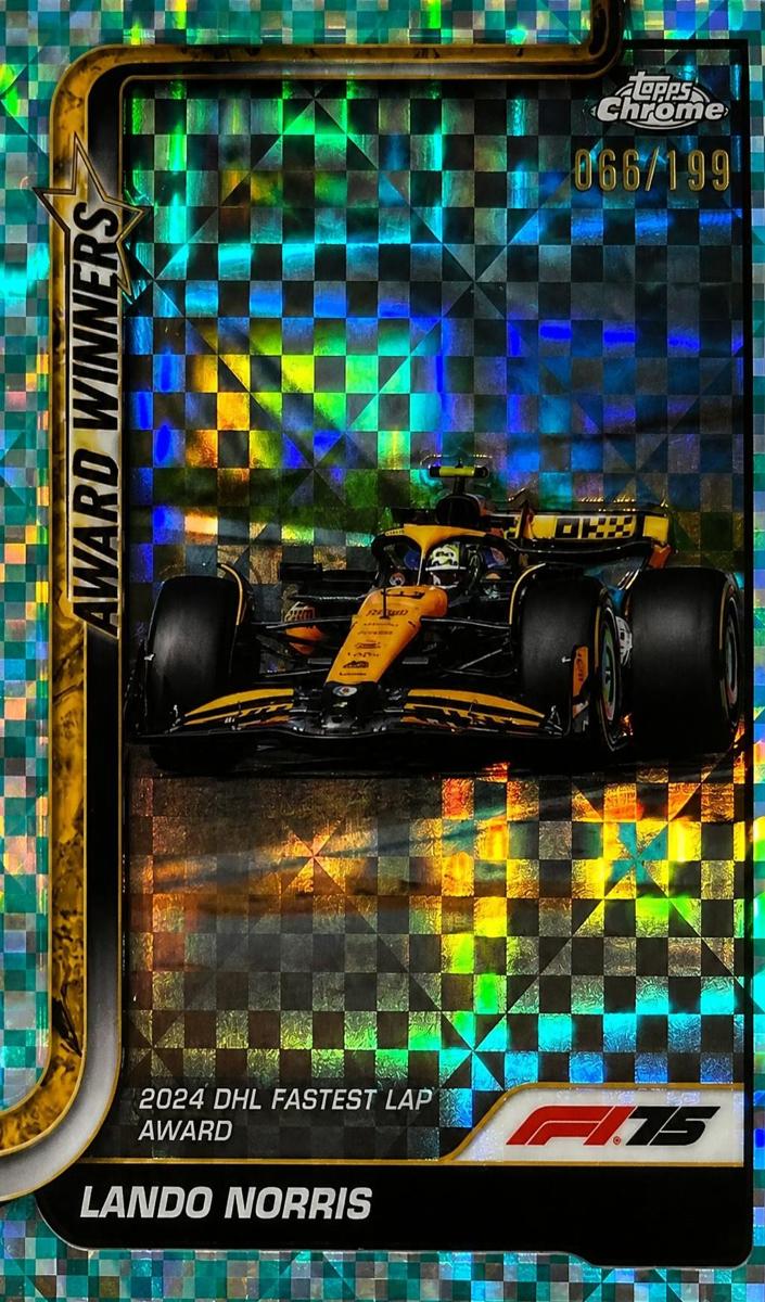 2025 Lando Norris [Aqua Checker Flag Refractor] #147