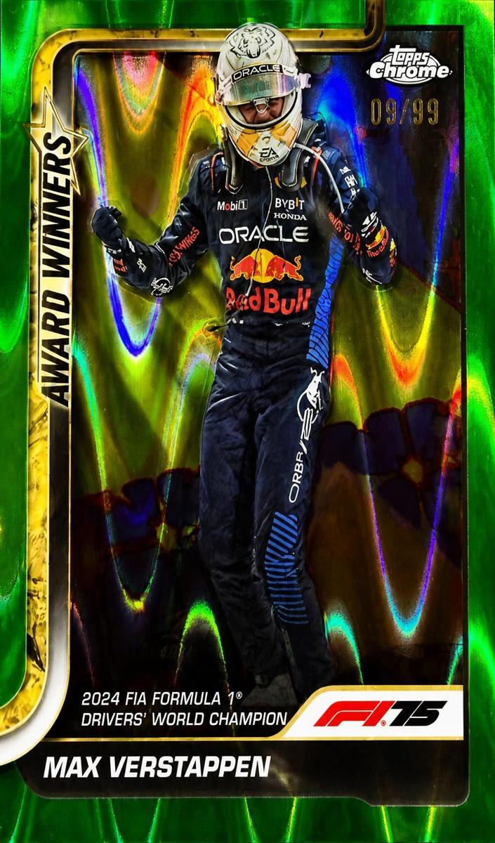 2025 Max Verstappen [Green RayWave Refractor] #148