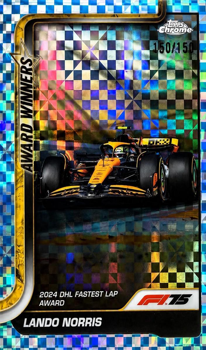 2025 Lando Norris [Blue Checker Flag Refractor] #147