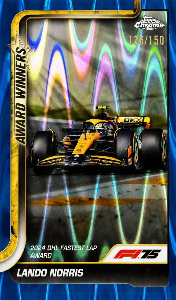 2025 Lando Norris [Blue RayWave Refractor] #147