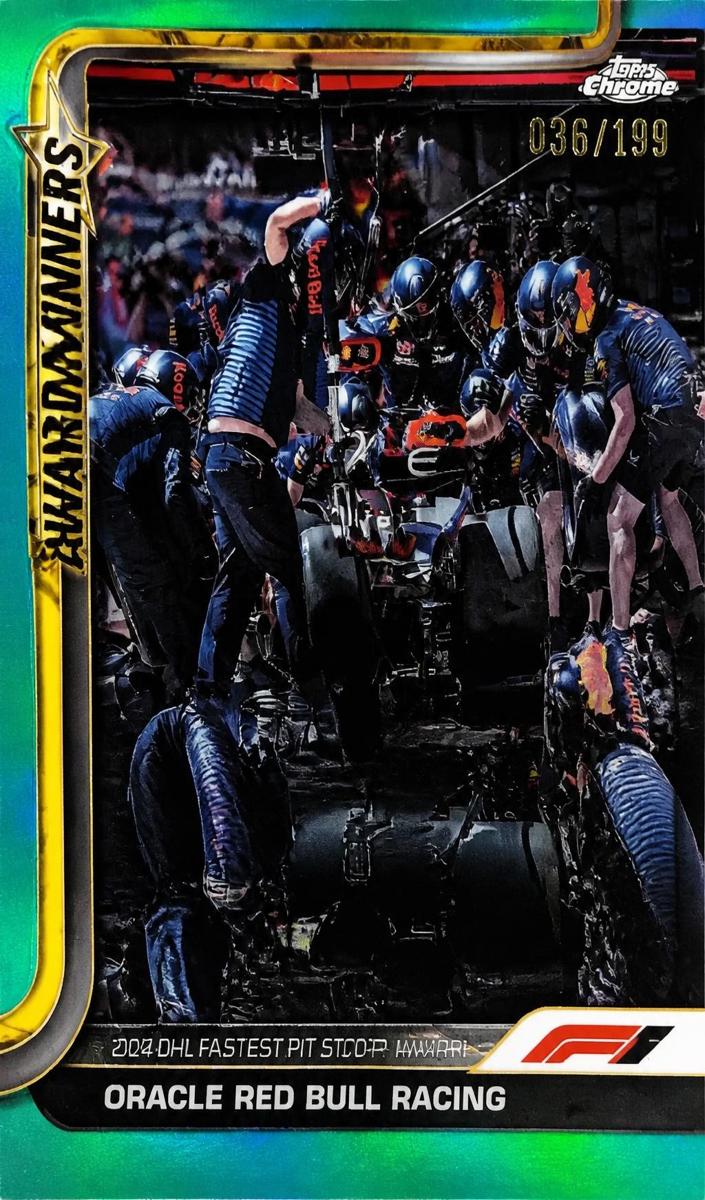 2025 Oracle Red Bull Racing [Aqua Refractor] #146