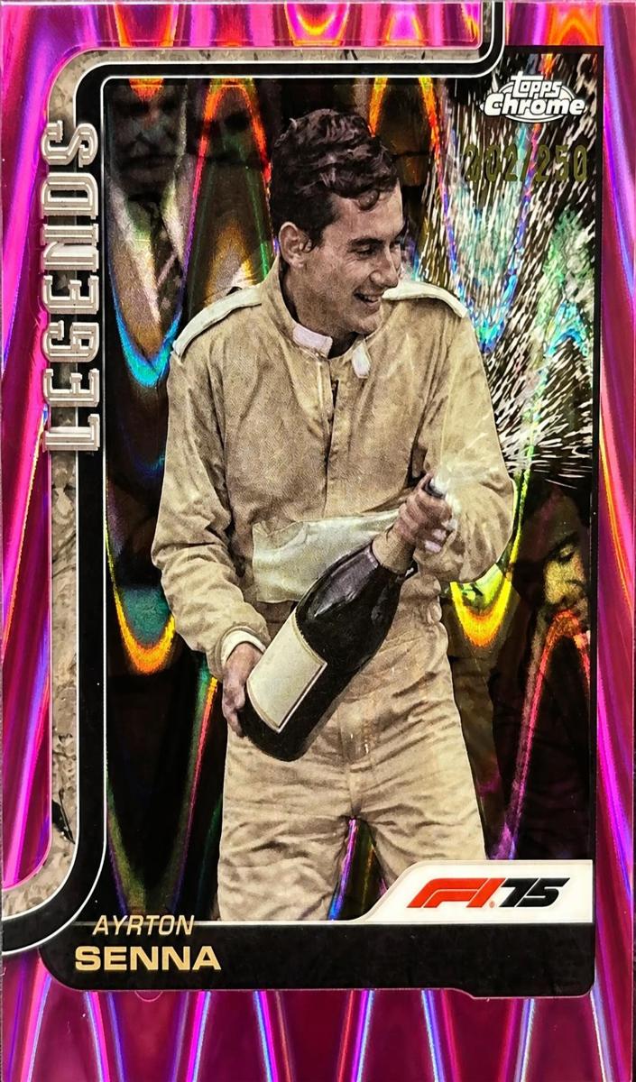 2025 Ayrton Senna [Pink RayWave Refractor] #162