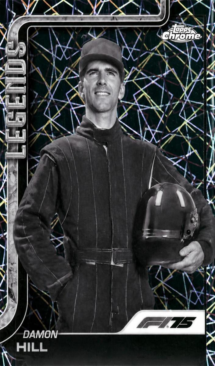 2025 Damon Hill [Black and White Lazer Refractor] #150