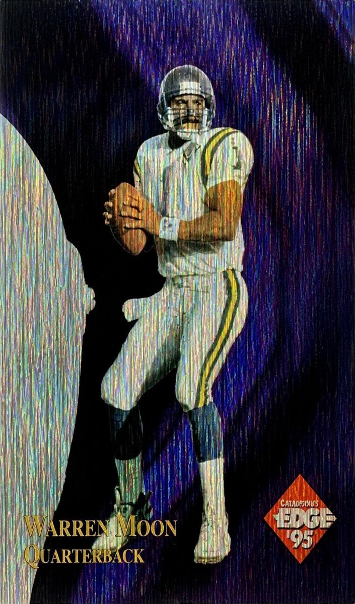 1995 Warren Moon [Gold Shield Gold Prism] #4
