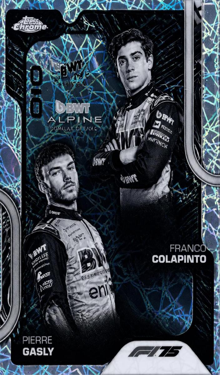 2025 Pierre Gasly [Black and White Lazer Refractor] #171