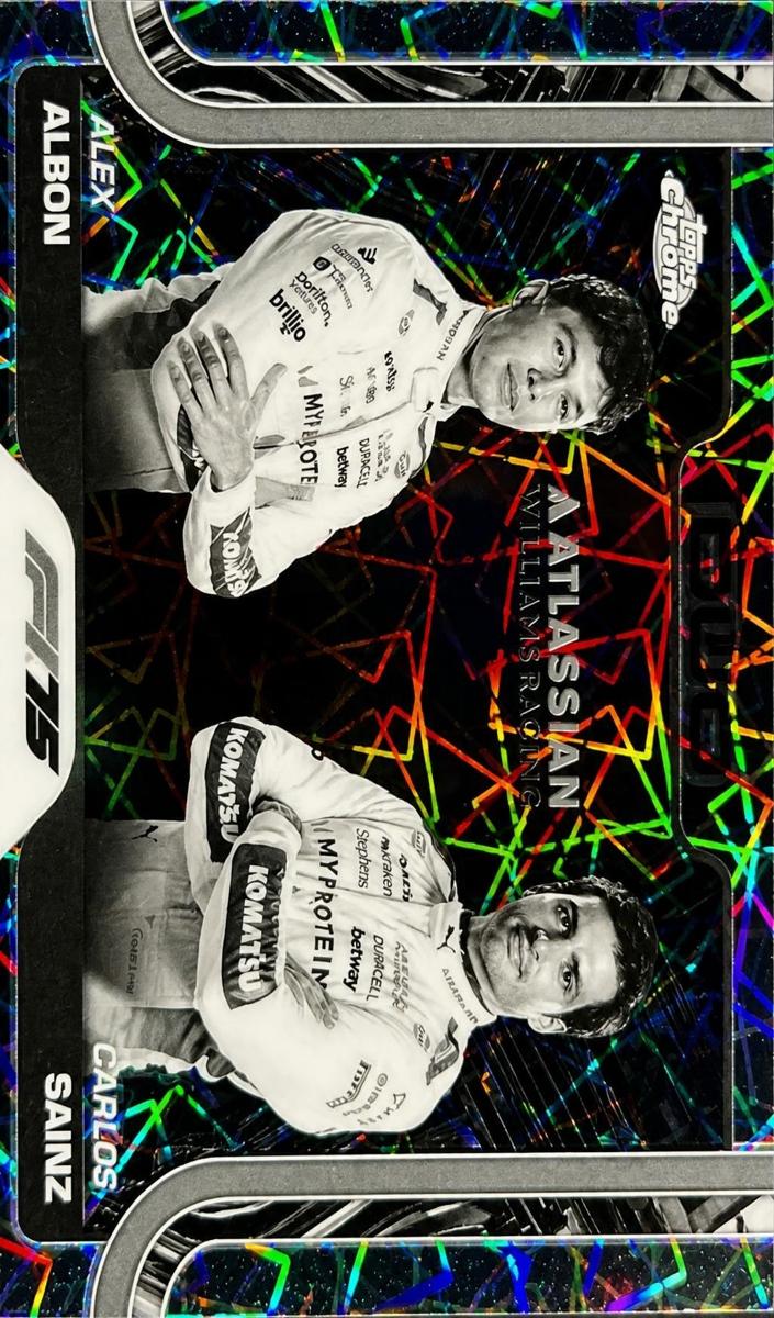 2025 Carlos Sainz [Black and White Lazer Refractor] #172