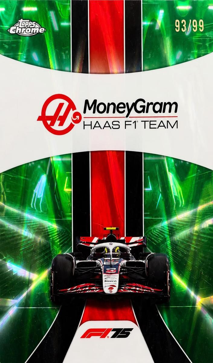 2025 MoneyGram Haas F1 Team [Green Refractor] #180