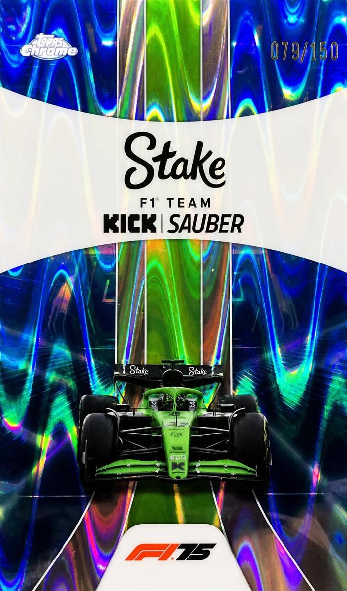 2025 Stake F1 Team KICK Sauber [Blue RayWave Refractor] #183