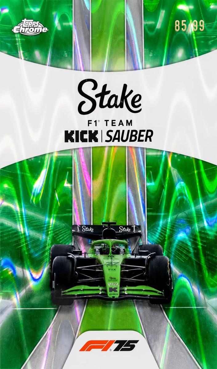 2025 Stake F1 Team KICK Sauber [Green RayWave Refractor] #183