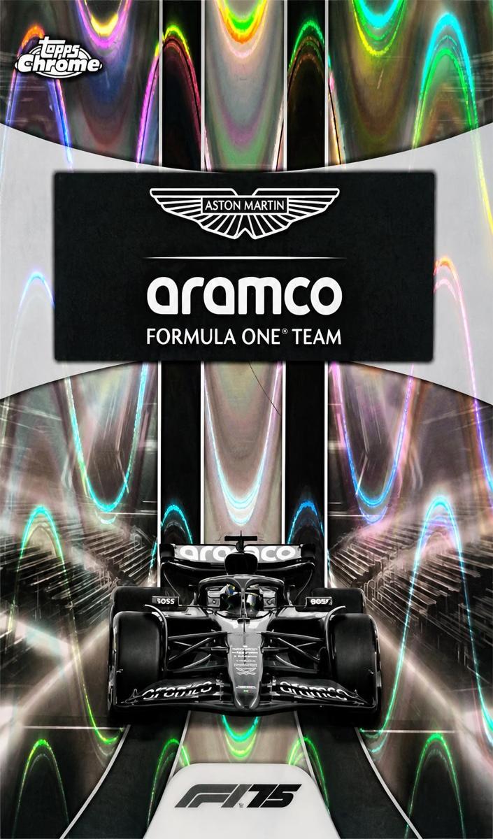 2025 Aston Martin Aramco Formula One Team [Black and White RayWave Refractor] #178
