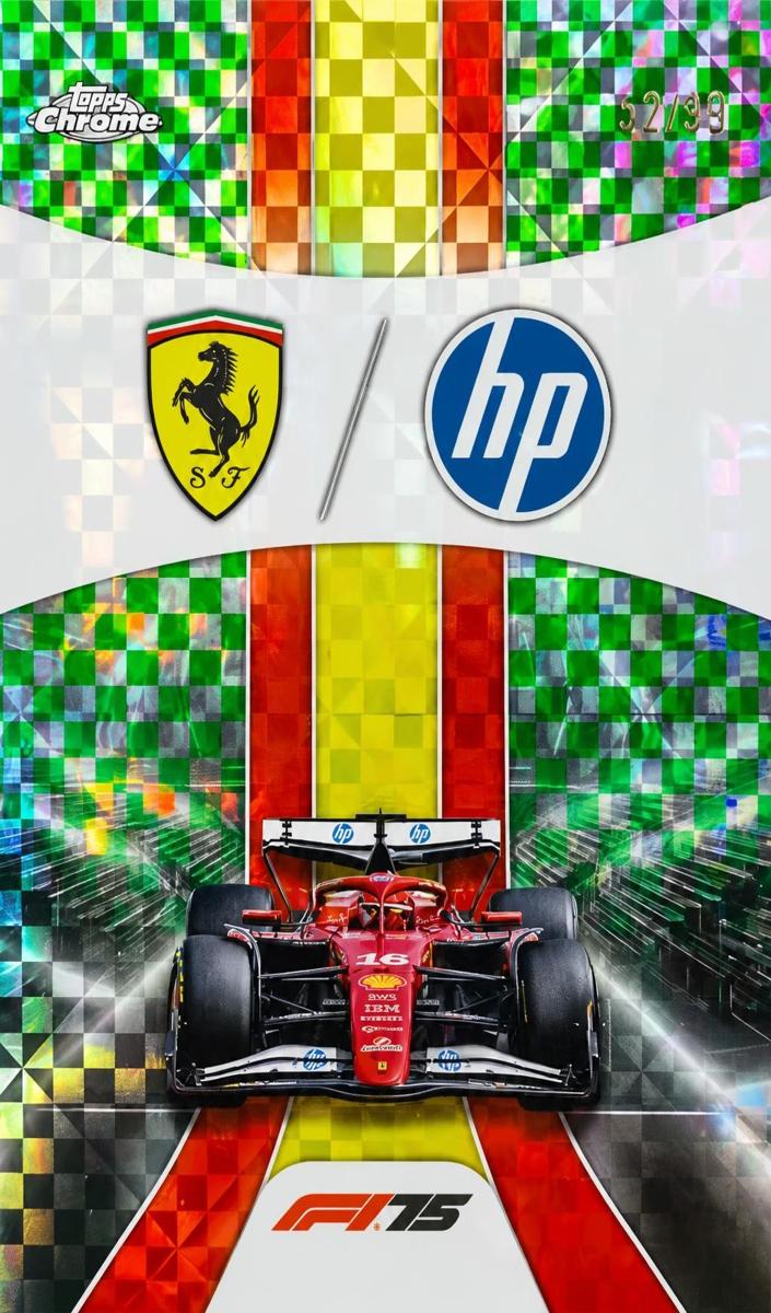 2025 Scuderia Ferrari HP [Green Checker Flag Refractor] #175