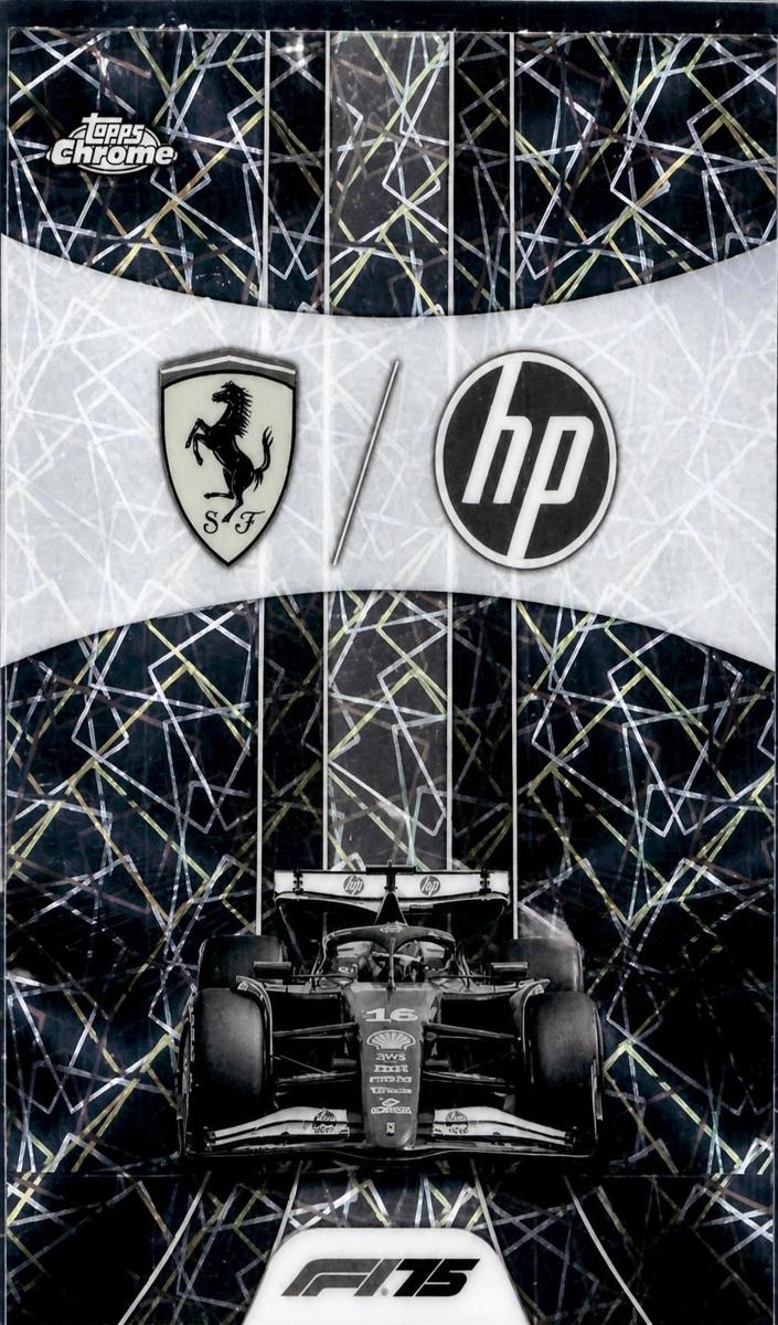 2025 Scuderia Ferrari HP [Black and White Lazer Refractor] #175