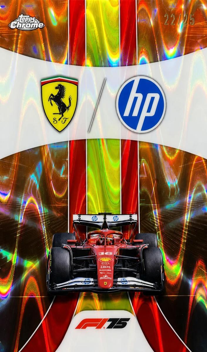 2025 Scuderia Ferrari HP [Orange RayWave Refractor] #175