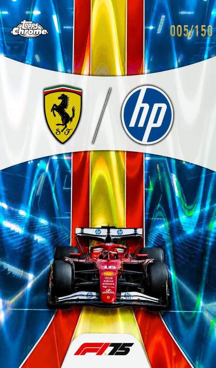 2025 Scuderia Ferrari HP [Blue RayWave Refractor] #175