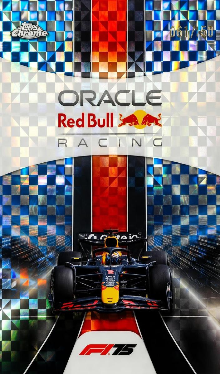 2025 Oracle Red Bull Racing [Blue Checker Flag Refractor] #174