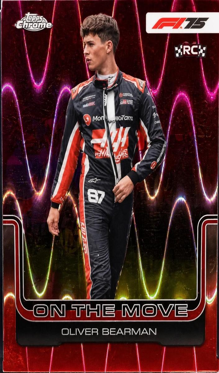2025 Oliver Bearman [Pink RayWave Refractor] #186