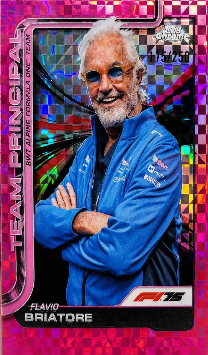 2025 Flavio Briatore [Pink Checker Flag Refractor] #199