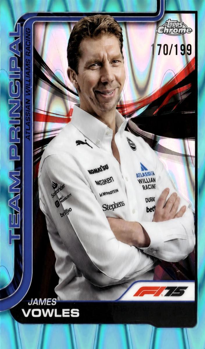 2025 James Vowles [Aqua RayWave Refractor] #200