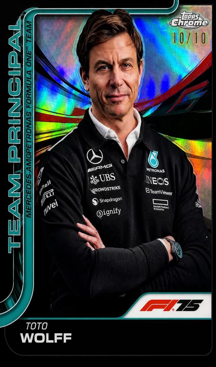 2025 Toto Wolff [Black Refractor] #195