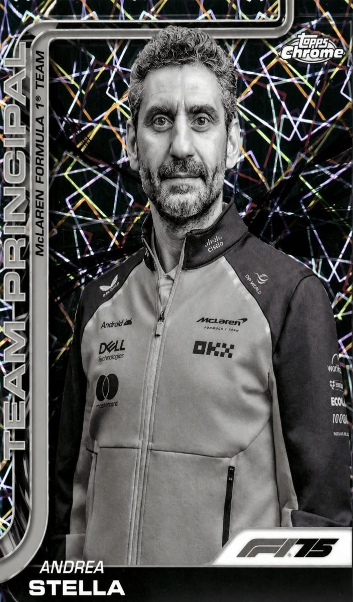2025 Andrea Stella [Black and White Lazer Refractor] #194
