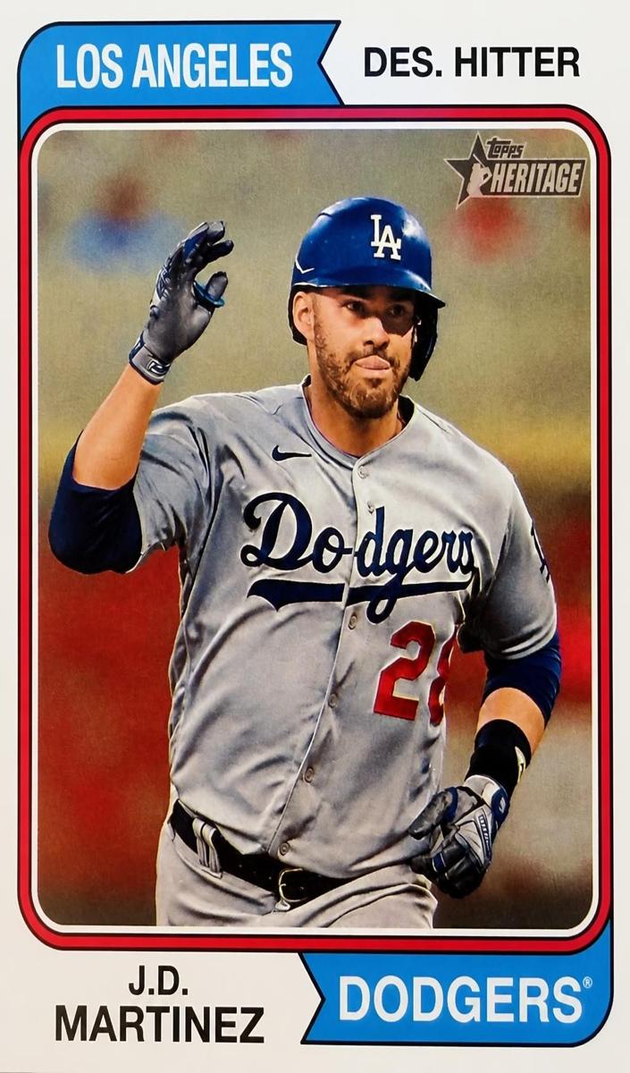 2023 Topps Heritage High Number J.D. Martinez #662 card