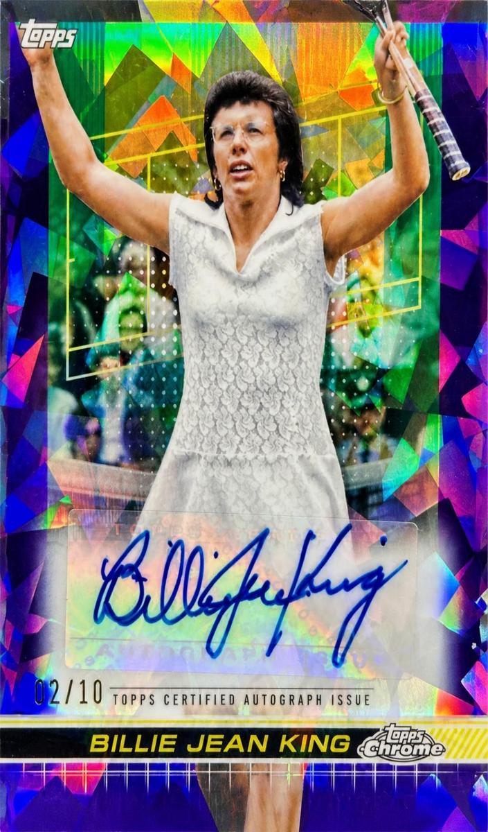 2024 Topps Chrome Sapphire Billie Jean King #AIV-BJK card