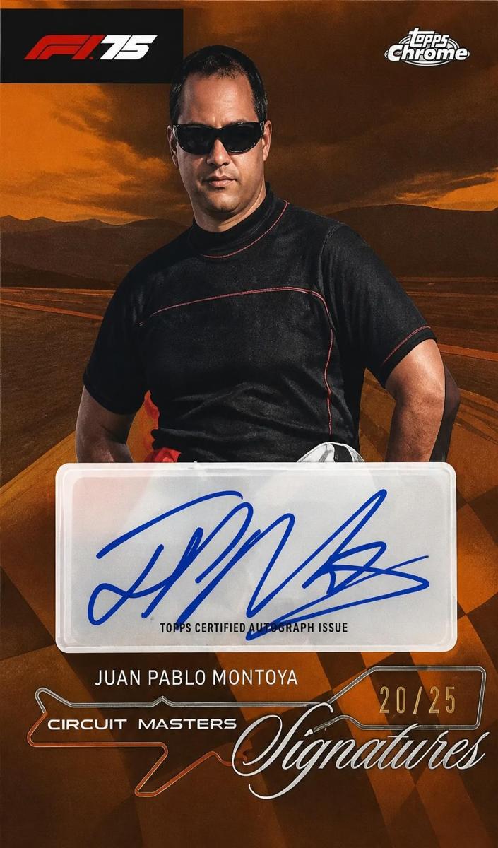 2025 Juan Pablo Montoya [Orange Refractor] #CMS-MON