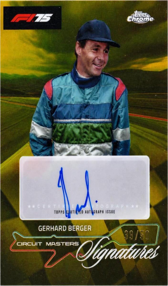 2025 Gerhard Berger [Gold Refractor] #CMS-BER