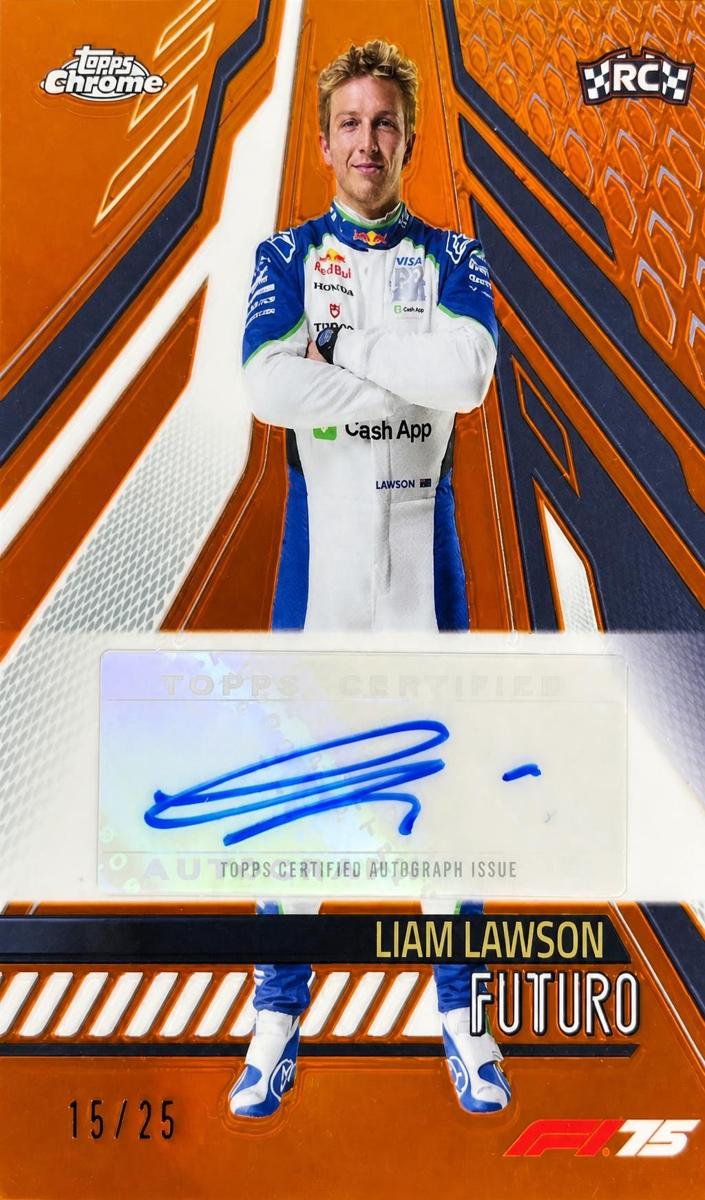 2025 Liam Lawson [Orange Refractor] #FUT-LAW