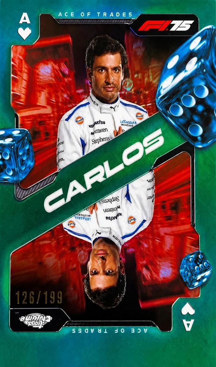 2025 Carlos Sainz [Aqua Refractor] #SCA-7