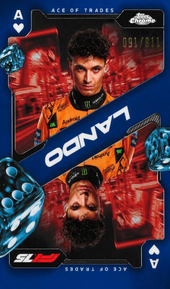 2025 Lando Norris [Blue Refractor] #SCA-4