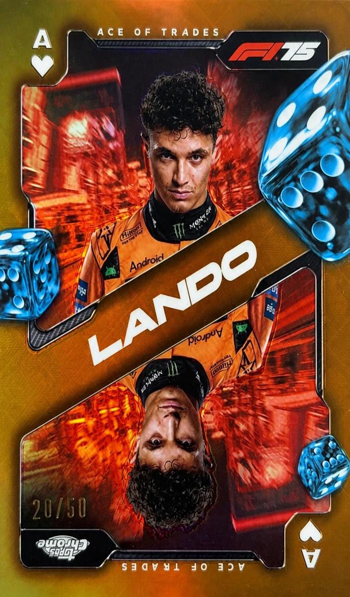 2025 Lando Norris [Gold Refractor] #SCA-4