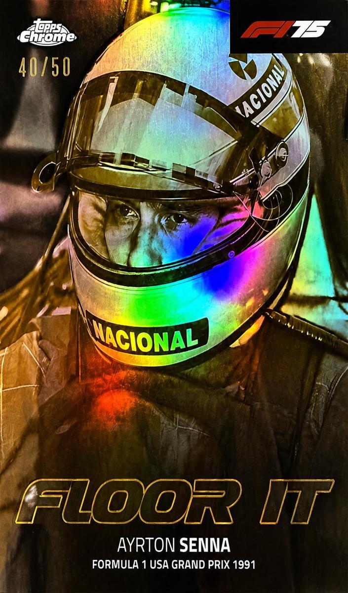 2025 Ayrton Senna [Gold Refractor] #FI-10