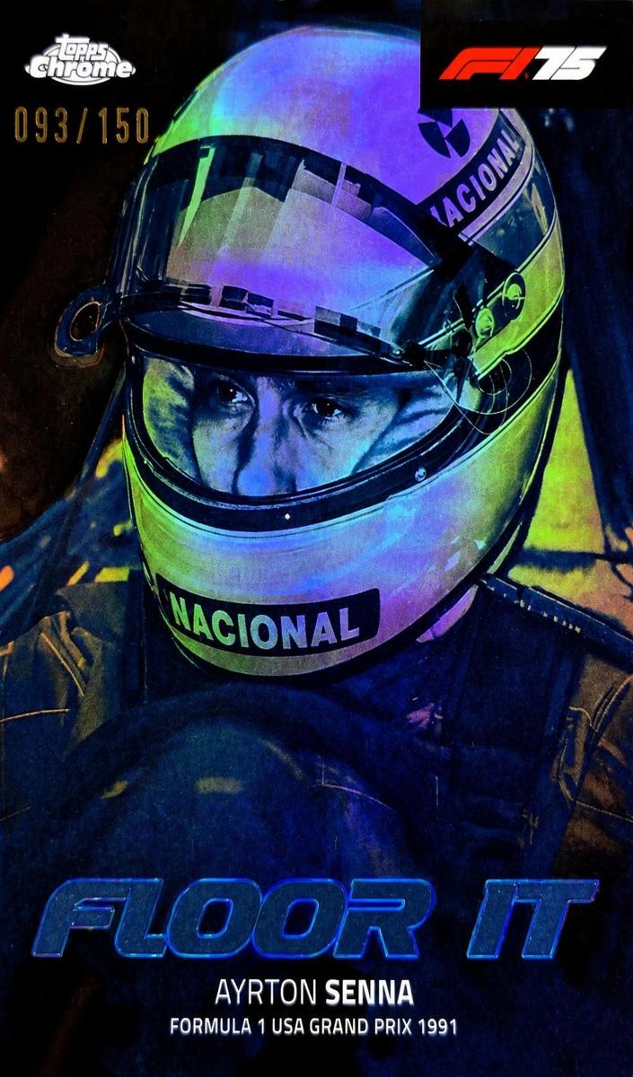 2025 Ayrton Senna [Blue Refractor] #FI-10