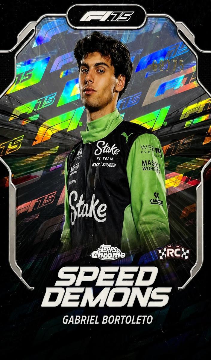 2025 Gabriel Bortoleto [F1 75th Anniversary Refractor] #SD-10