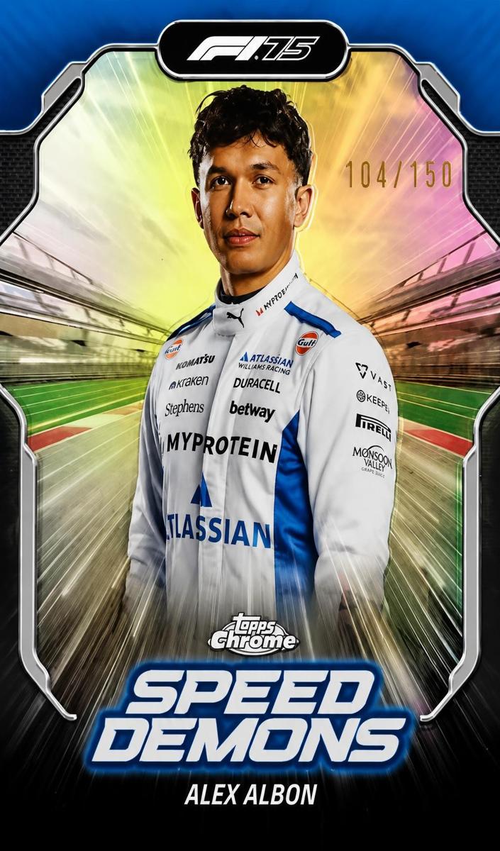 2025 Alex Albon [Blue Refractor] #SD-7