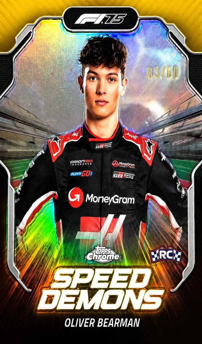 2025 Oliver Bearman [Gold Refractor] #SD-8
